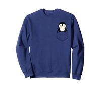 Lindo pingüino de bolsillo divertido animal de pingüino de invierno Sudadera