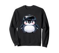 Lindo pingüino de Dibujos Animados con Realidad Virtual VR Sudadera