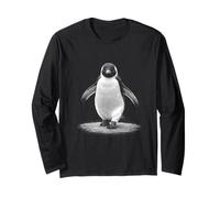 Lindo pingüino en la Fauna ártica para los Amantes de los Animales Manga Larga