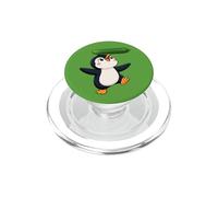 Lindo pingüino Equilibrio Pepino Dibujos Animados Arte PopSockets PopGrip para MagSafe