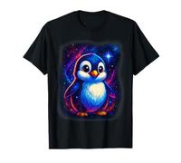 Lindo pingüino Espacial - Diseño de Animales de Galaxia para niños y Adultos Camiseta
