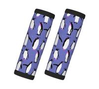 Lindo pingüino morado, 2 piezas de fundas para asas de equipaje, cubiertas suaves y cómodas para asas de equipaje. Etiqueta para equipaje.