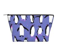 Lindo pingüino Morado, Bolsa de artículos de tocador Bolsa de Maquillaje Bolsa de cosméticos Bolsa de artículos de tocador de Viaje portátil