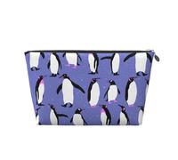 Lindo pingüino Morado, Bolsa de artículos de tocador Bolsa de Maquillaje Bolsa de cosméticos Bolsa de artículos de tocador de Viaje portátil