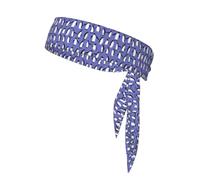 Lindo pingüino Morado, Cinta para la Cabeza, Diadema Deportiva con Lazo, Cinta para el Sudor Multiusos para Hombres y Mujeres.