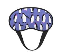 Lindo pingüino morado, Cubiertas oculares completas, antifaces para dormir que bloquean la luz, orejeras opacas para dormir