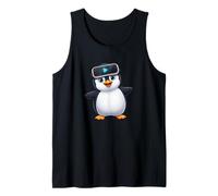 Lindo pingüino Realidad Virtual Jugador VR Diversión Camiseta sin Mangas