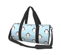 Lindo pingüino y Nieve Impresos., Bolsa de Viaje de Gran Capacidad, Bolso Redondo, Bolsa de Viaje Deportiva, Bolsa de Mano, Bolsa de Fitness