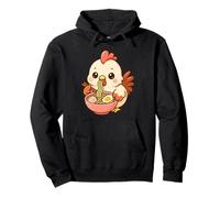 Lindo Pollo Comiendo Ramen Kawaii Arte Amante de la Comida Sudadera con Capucha