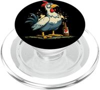 Lindo Pollo con Cerveza Busca fanáticos de Beber PopSockets PopGrip para MagSafe