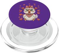 Lindo Pollo con Corazones San Valentín Amor Adorable PopSockets PopGrip para MagSafe