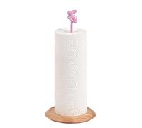 Lindo Portarrollos Papel Cocina | Soporte Papel Cocina de Madera con Conejo Rosa | Porta Rollos de Papel Cocina para Encimera