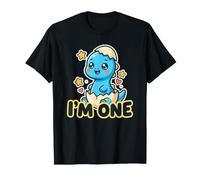 Lindo Primer cumpleaños bebé Dinosaurio un año Viejo niños niñas Camiseta