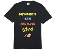 Lindo Profesor de Regreso a la Escuela Ken y yo Amo la Escuela Comfort Colors Adult Heavyweight T-Shirt