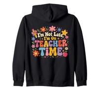 Lindo Profesor Humor Floral Aula Sudadera con Capucha