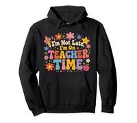 Lindo Profesor Humor Floral Aula Sudadera con Capucha