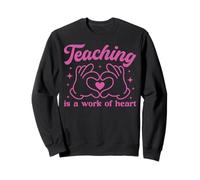 Lindo Profesor Inspirador Enseñar es una Obra de corazón Sudadera