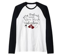 Lindo Profesor, mis Alumnos me robaron el corazón, Amor, Cita de San Valentín Camiseta Manga Raglan
