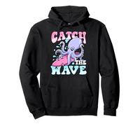 Lindo Pulpo Surfing Catch the Wave Playa Verano Sudadera con Capucha