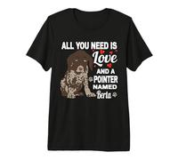 Lindo Puntero Llamado Berta para alemán Puntero de Pelo Corto Camiseta Premium