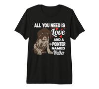 Lindo Puntero Llamado Caminante para alemán Puntero de Pelo Corto Camiseta Premium