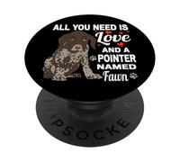 Lindo Puntero Llamado Cervatillo para Perro Puntero alemán de Pelo Corto PopSockets PopGrip Adhesivo