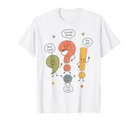 Lindo Puntuación Marcas Gramática Nerd Aula Humor Camiseta