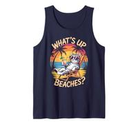 Lindo QUÉ Hay Paso Playas Gato Vacaciones Viaje Surf Viajes Camiseta sin Mangas