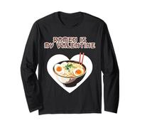 Lindo Ramen is My Valentine Anime Divertido Día de San Valentín Manga Larga