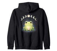 Lindo Rana Fases Lunares Estética Celestial Kawaii Cielo Nocturno Sudadera con Capucha