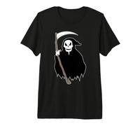 Lindo Raro Parca Tatuaje Cráneo Muerte Muerto Goth Horror Camiseta Premium