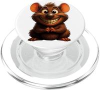 Lindo Ratón Buenos Dulces Alegre Reír Sonriendo Oficina Positivo PopSockets PopGrip para MagSafe