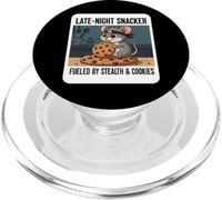 Lindo ratón de Dibujos Animados Tarde Noche Snacker Cookie PopSockets PopGrip para MagSafe