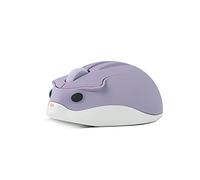 Lindo ratón inalámbrico de dibujos animados USB óptico portátil mini portátil diseño de hámster rosa ratón para niños Macbook morado