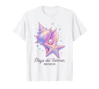 Lindo recuerdo de caracola de estrella de concha de Playa del Carmen Camiseta