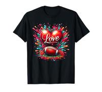Lindo Regalo de San Valentín para un fanático del fútbol Americano Enamorado Camiseta
