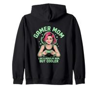 Lindo Regalo para el día de la Madre - Pelo Rosa o Morado Alt Gamer Mom Sudadera con Capucha