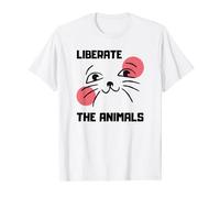 Lindo regalo vegano libera a los animales activista de los derechos de bienestar Camiseta