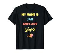 Lindo Regreso a Clases Mi Nombre es Jan y me Encanta la Escuela Camiseta