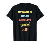 Lindo Regreso a Clases Mi Nombre es Omar y me Encanta la Escuela Camiseta