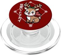 Lindo Reno Kawaii japonés - Navidad Japonesa Chibi PopSockets PopGrip para MagSafe