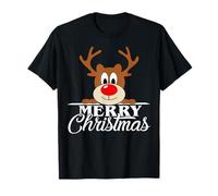 Lindo Reno suéter navideño Mujeres Hombres niños Camiseta