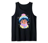 Lindo Retrato De Invierno Niño Colorido Gráfico Joven Camiseta sin Mangas