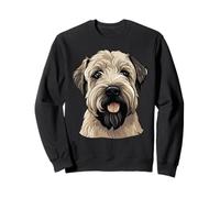 Lindo Retrato de Wheaten Terrier de Revestimiento Suave - Arte para Amantes de los Perros Sudadera