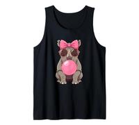 Lindo Rhino Bubble Gum Hombres Mujeres Camiseta sin Mangas