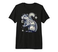 Lindo Robot mecánico Ardilla Animales robóticos Camiseta Premium