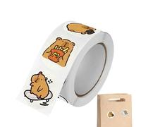Lindo Rollo De Calcomanía De Capybara, Calcomanías De Animales Autoadhesivos Capybara, Pegatina De Animales Para Libros, Cajas, Embalaje, Caja De Teléfono, Calcomanías Creativas, Pegatina Gráfica