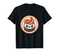 Lindo rollo de sushi japonés kawaii wasabi sashimi nigiri maki Camiseta