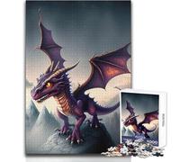 Lindo Rompecabezas de Dinosaurios de Dibujos Animados, 1000 Piezas para Adolescentes, Desarrollo cognitivo, Juego Divertido, Regalo de celebración Especial y reflexivo, tamaño 38x26cm