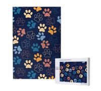 Lindo Rompecabezas de Huellas de Perro, 1000 Piezas, Juego de Rompecabezas desafiante para Adultos, Rompecabezas